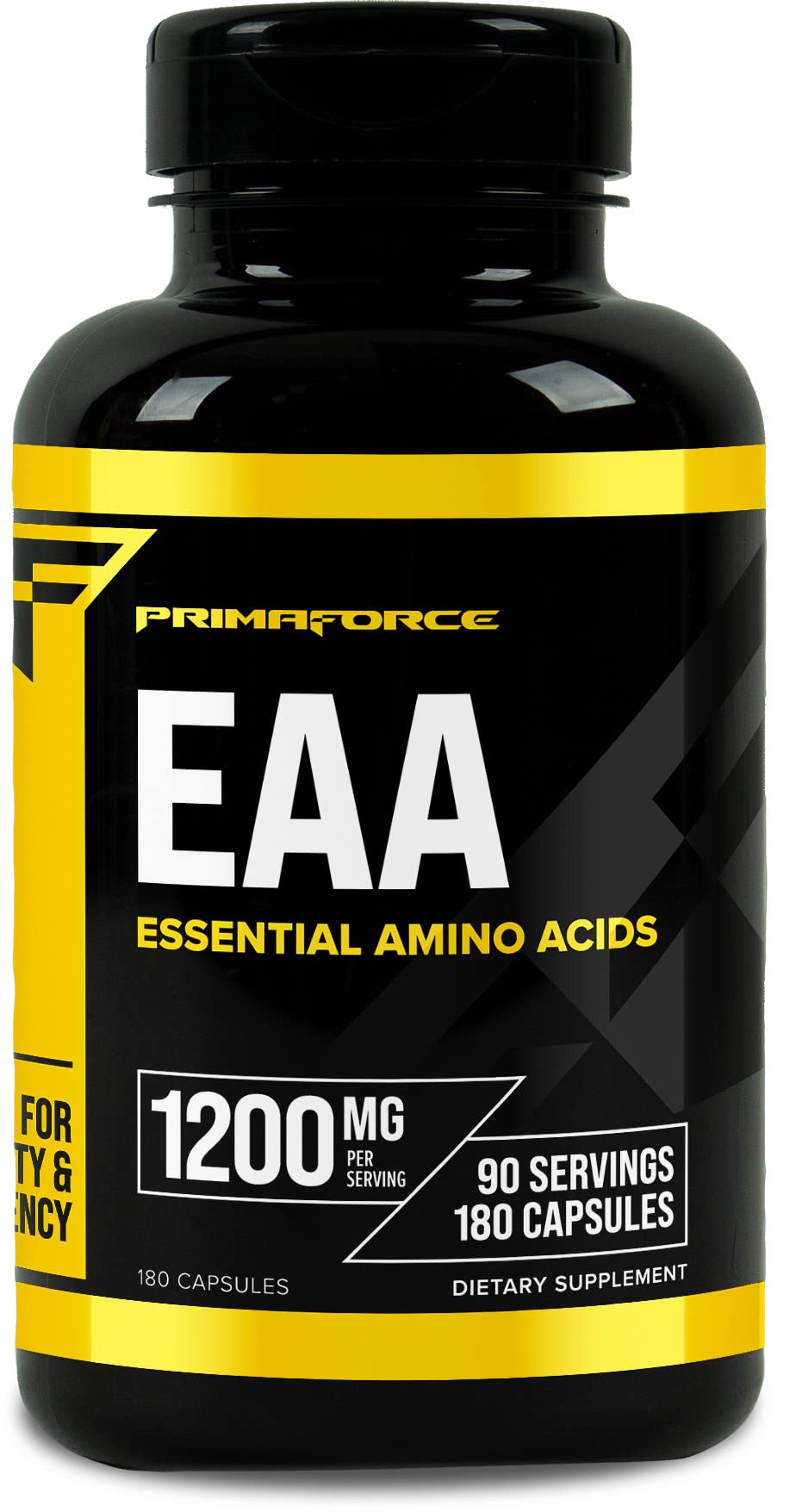 Primaforce EAA Capsules 1200mg bottle with 180 capsules and 90 servings