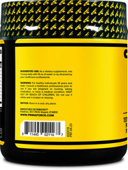 Nutritional label highlighting essential amino acids, gluten-free and non-GMO
