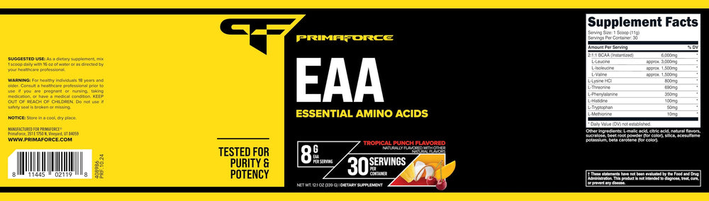 Serving size and 30 servings per container illustration