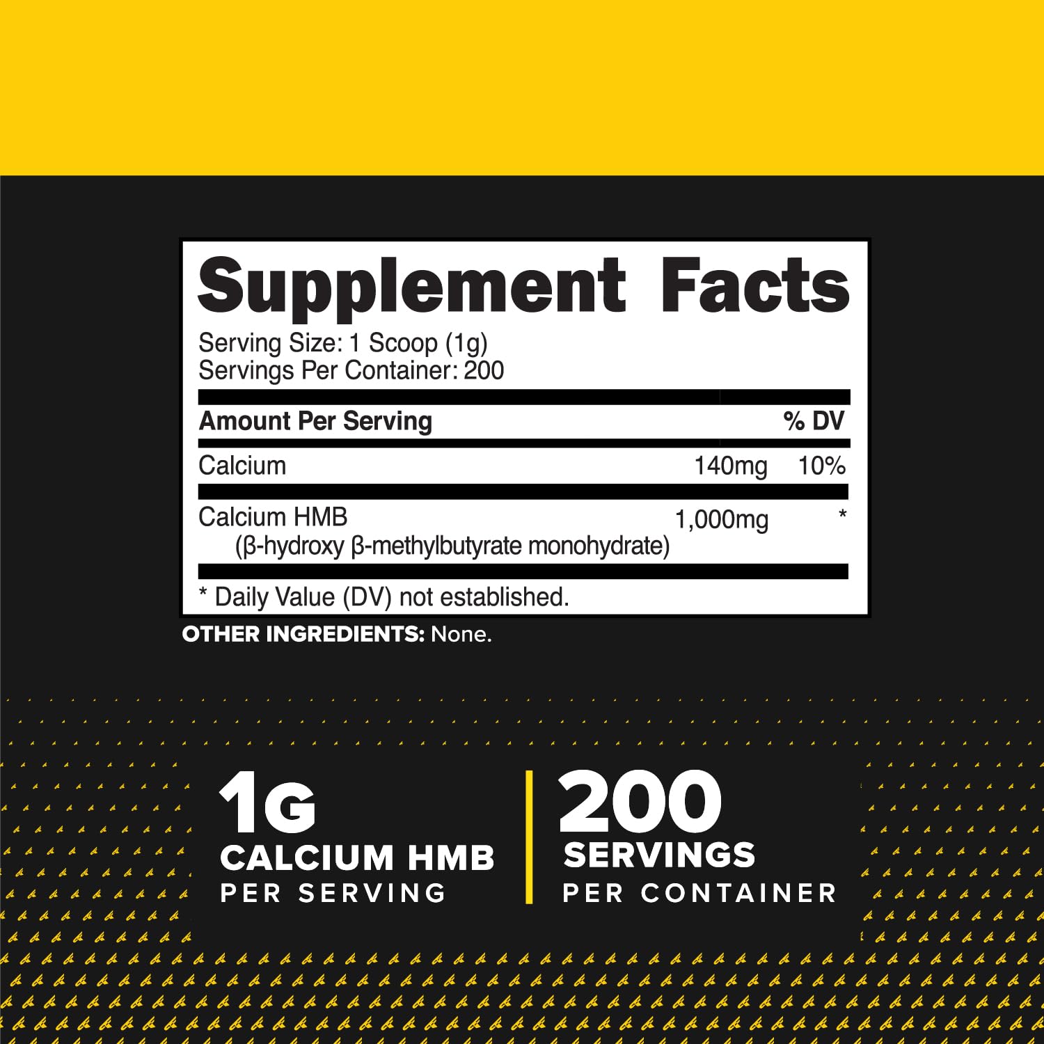 Scooper with HMB powder for mixing into beverages