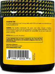 Close-up of PrimaForce HMB powder label