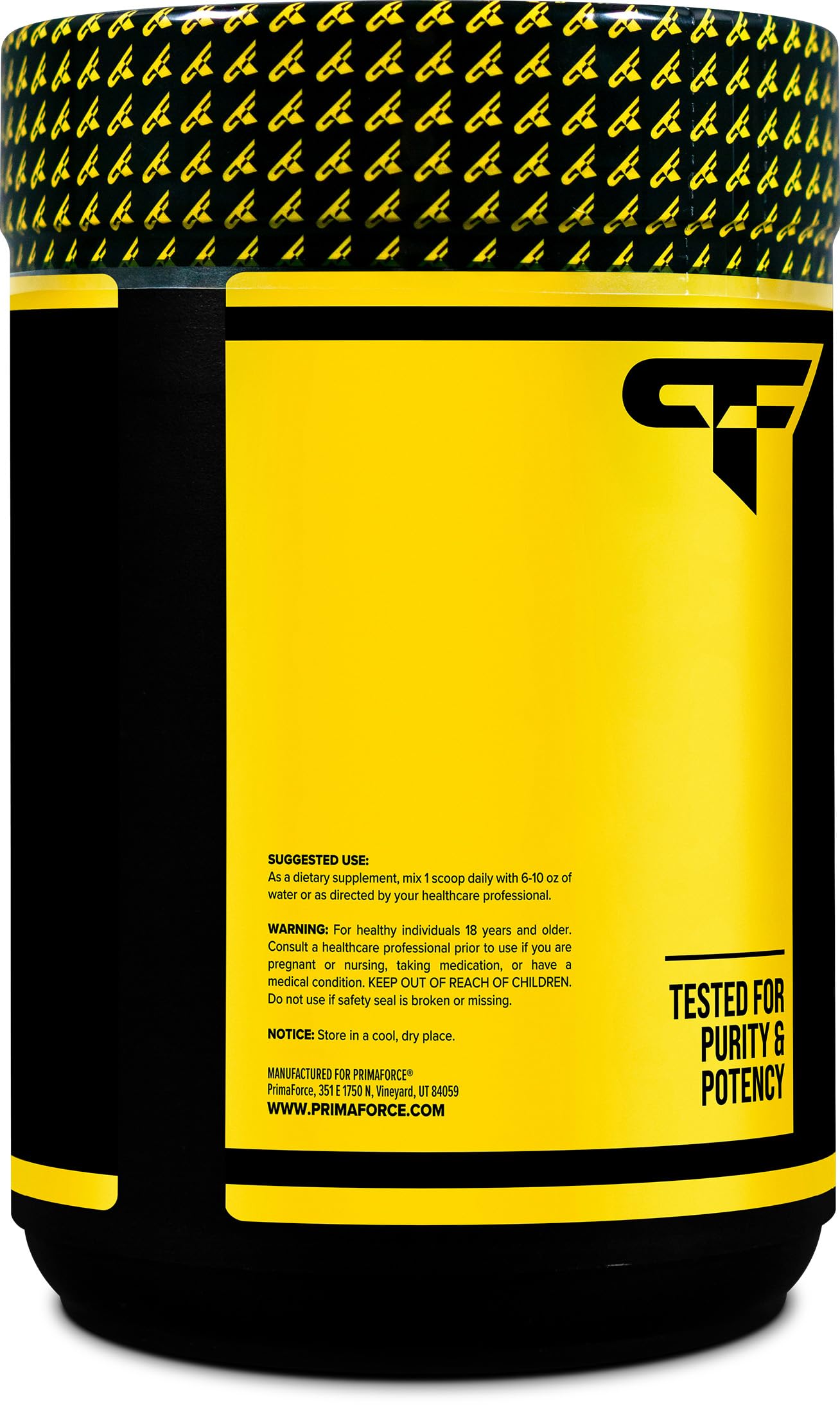 Serving scoop with L-Citrulline Malate powder against a white background