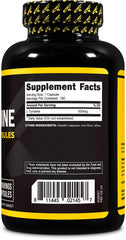 Supplement facts panel for Primaforce L-Tyrosine capsules