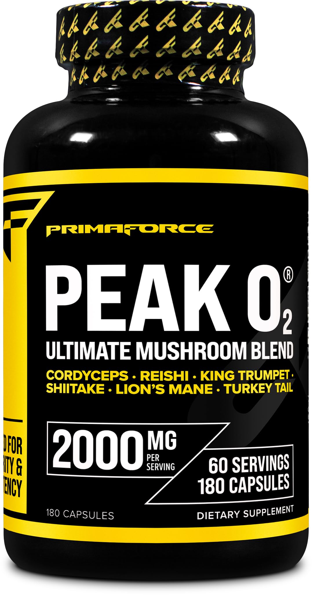 Mineral O2 PrimaForce Peak O2 Oxygen Absorption Booster | 180 Capsules, 60 Servin ...