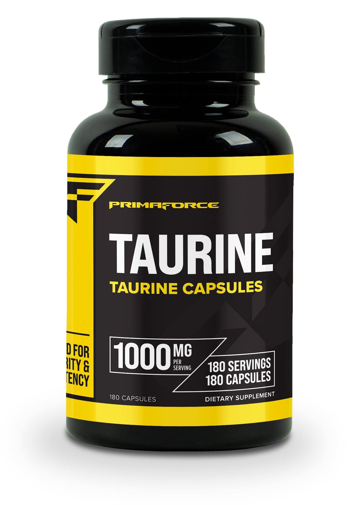 Hero image: Primaforce Taurine 1000mg capsules bottle