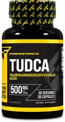 Primaforce TUDCA 500mg per serving bottle with 30 servings