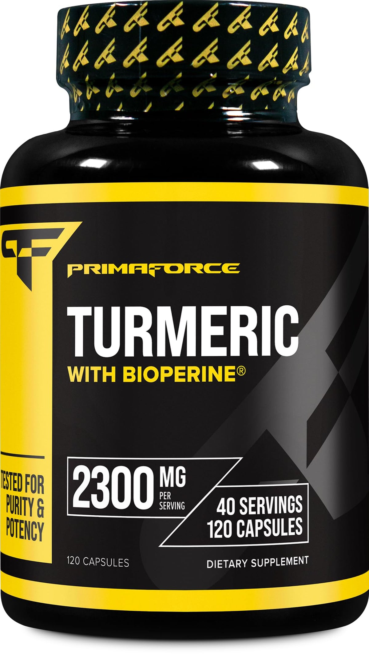 Primaforce Turmeric with Bioperine bottle front view