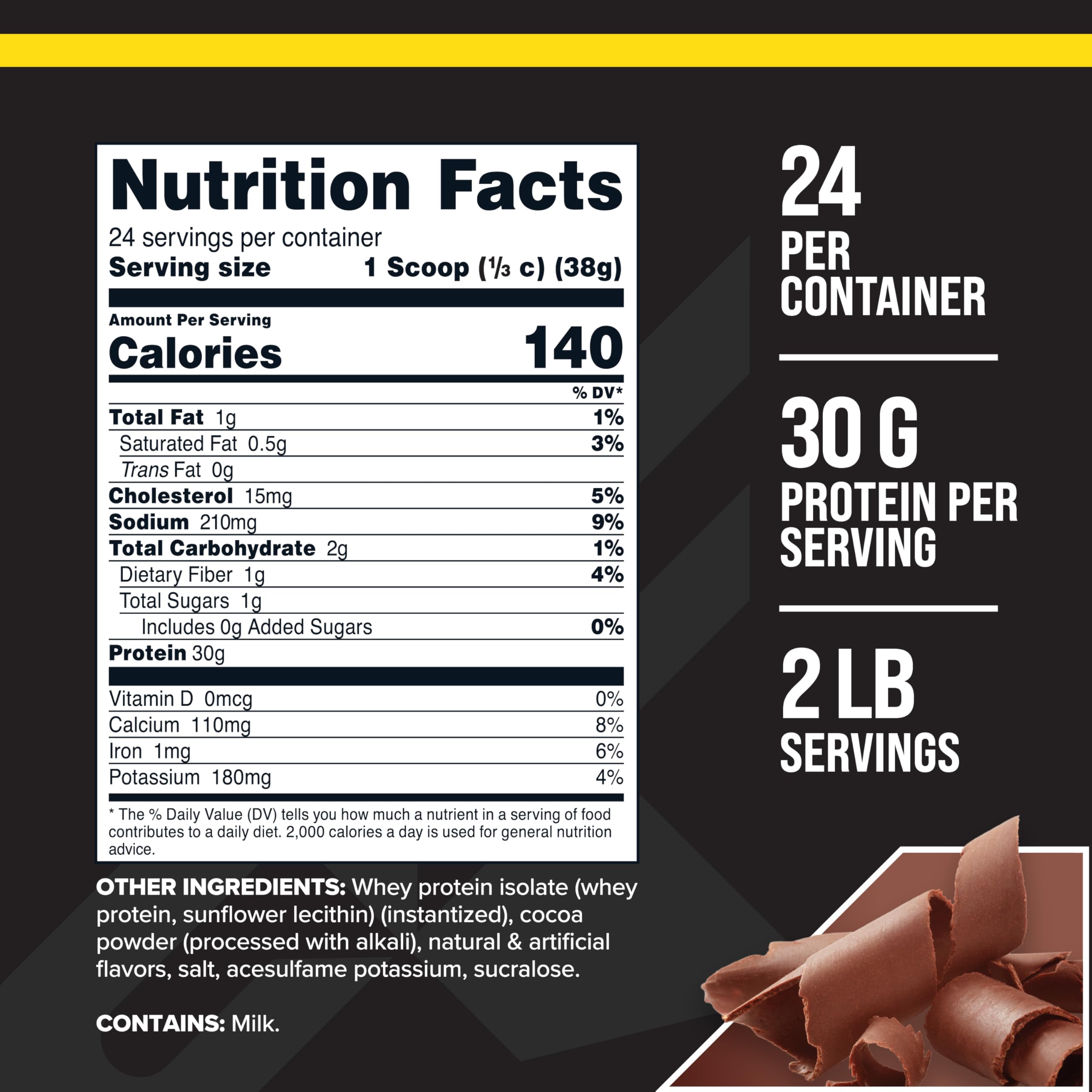 Scoop of Primaforce Chocolate Whey Protein Isolate