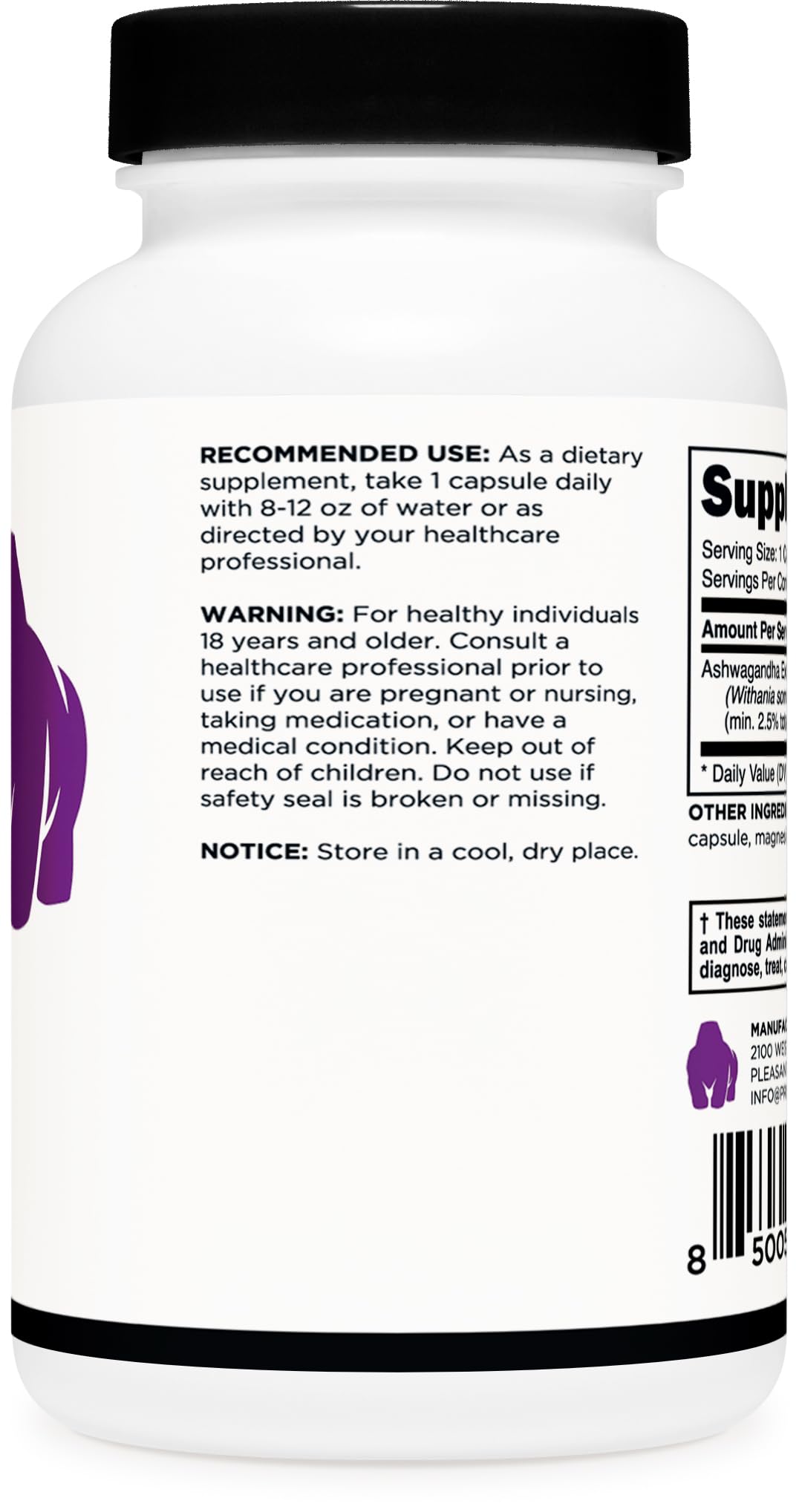 Third-party testing badge for Primal Ashwagandha product