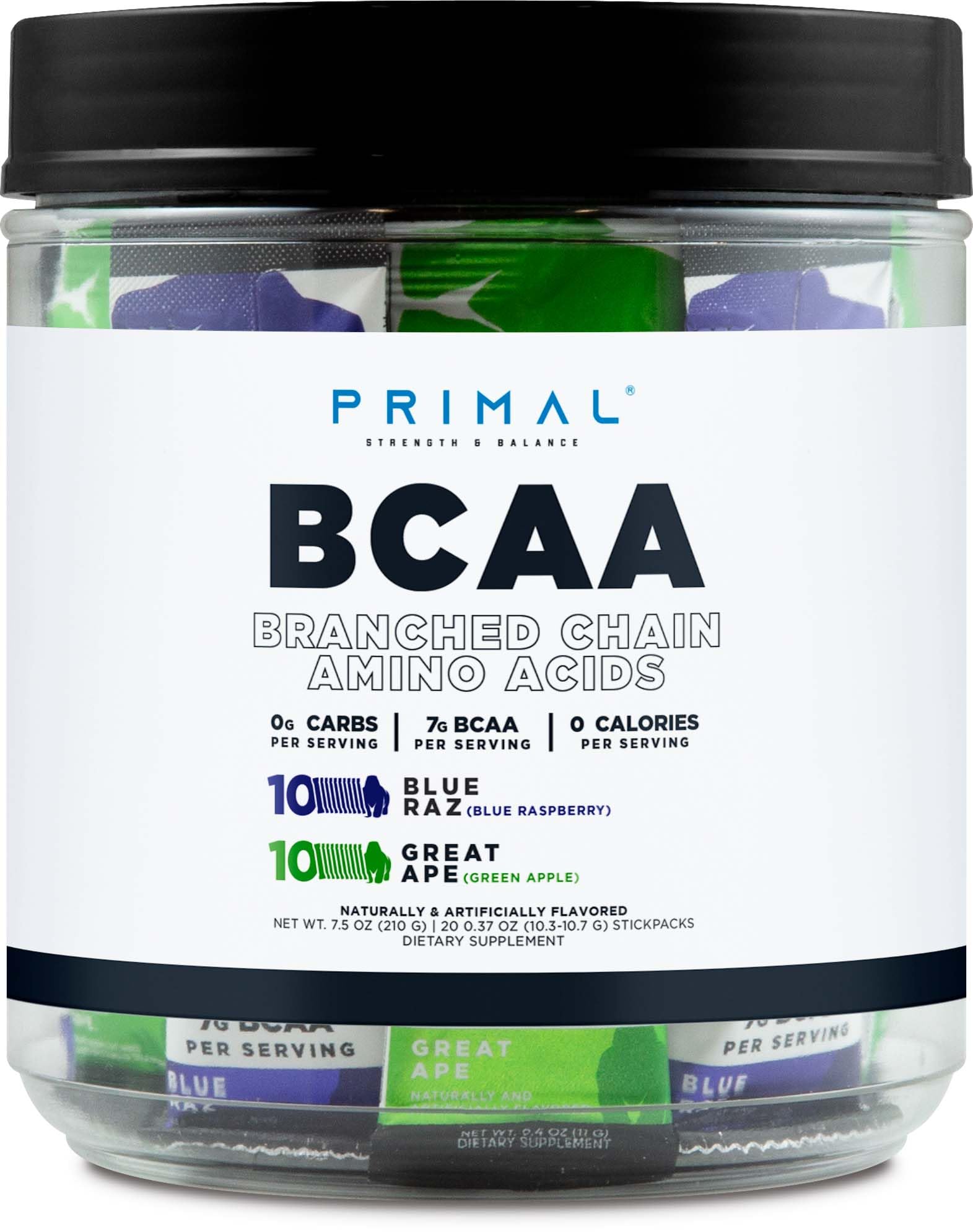 Primal BCAA Variety Pack – Blue Raspberry stickpacks
