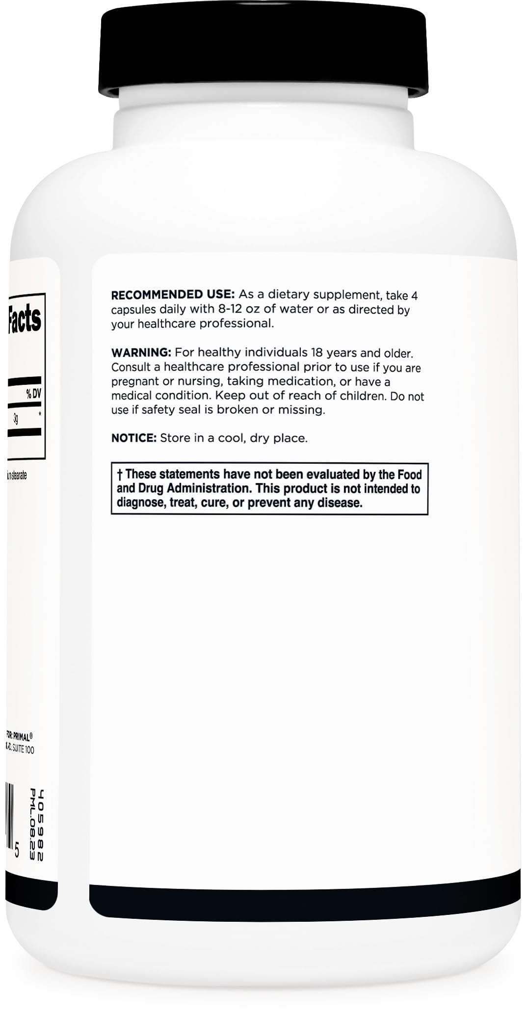 Primal Creatine Monohydrate bottle and packaging