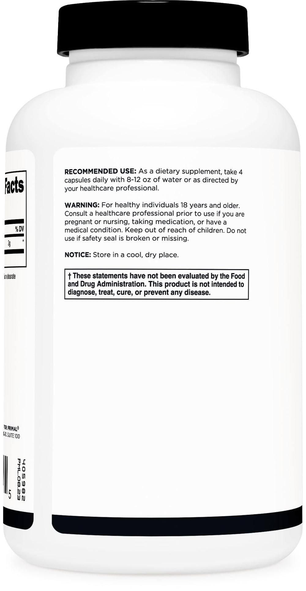 Primal Creatine Monohydrate bottle and packaging