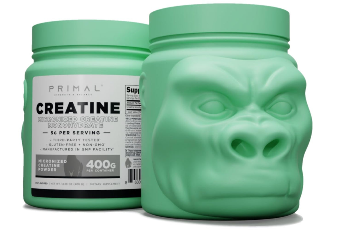 Primal Creatine Monohydrate Powder 400g bottle front view