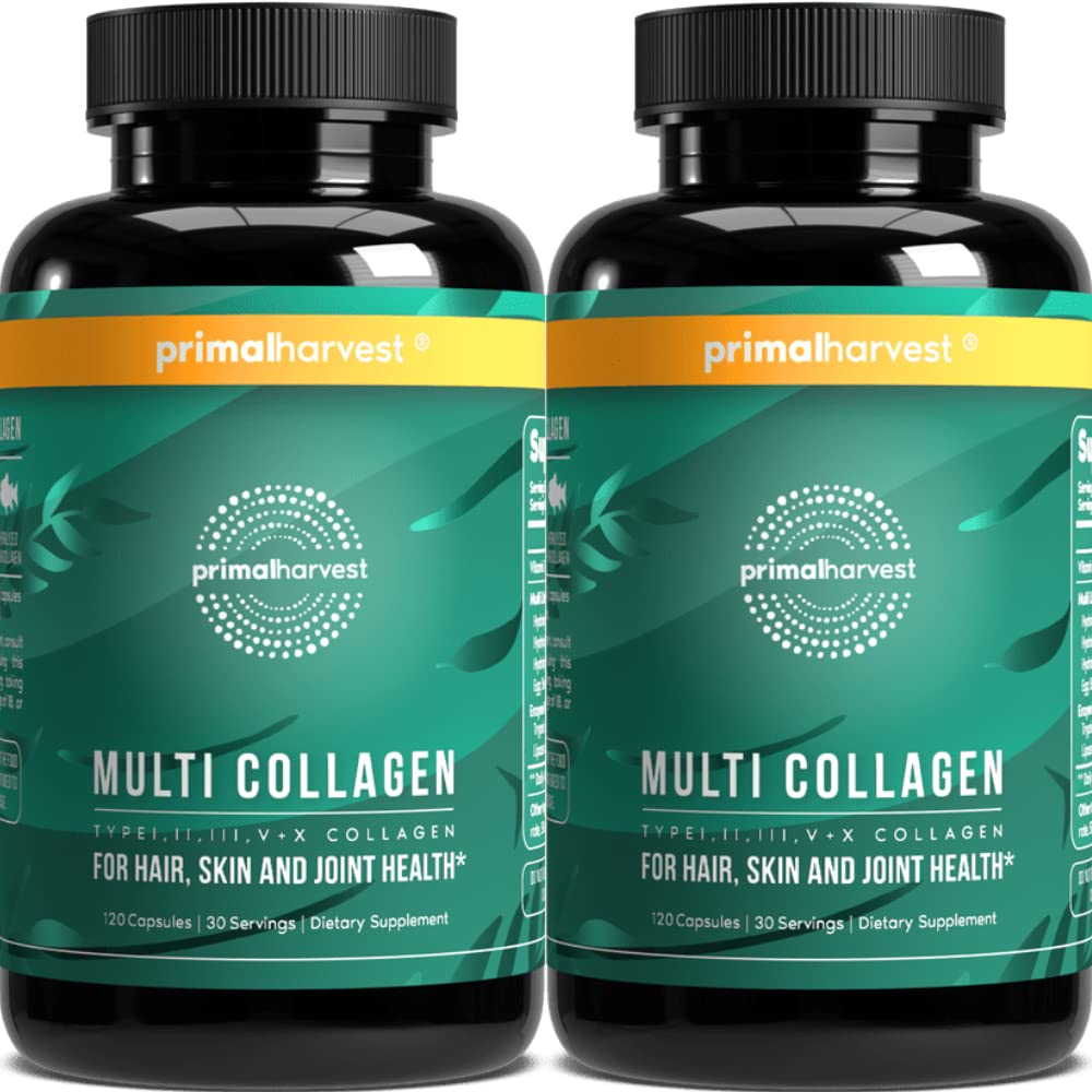 Primal Harvest 2 Pack bottle of Multi Collagen Pills
