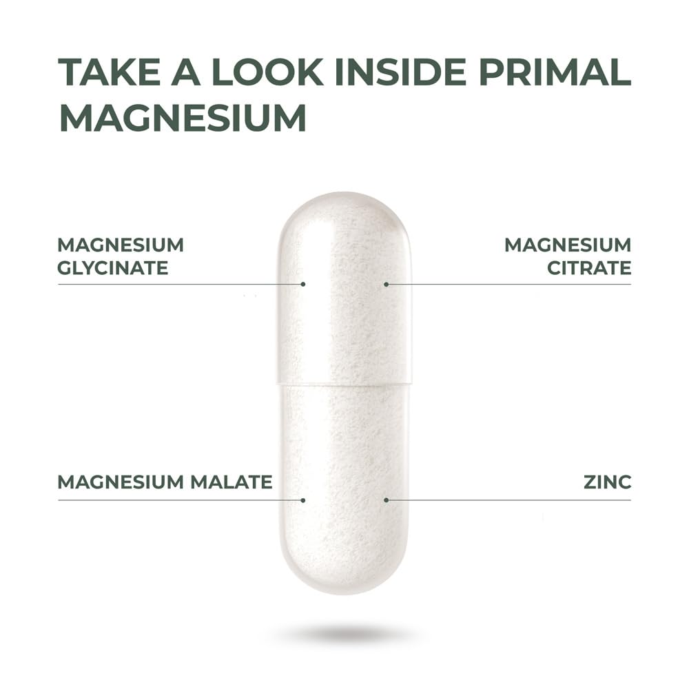 Close-up of magnesium capsules (310mg)