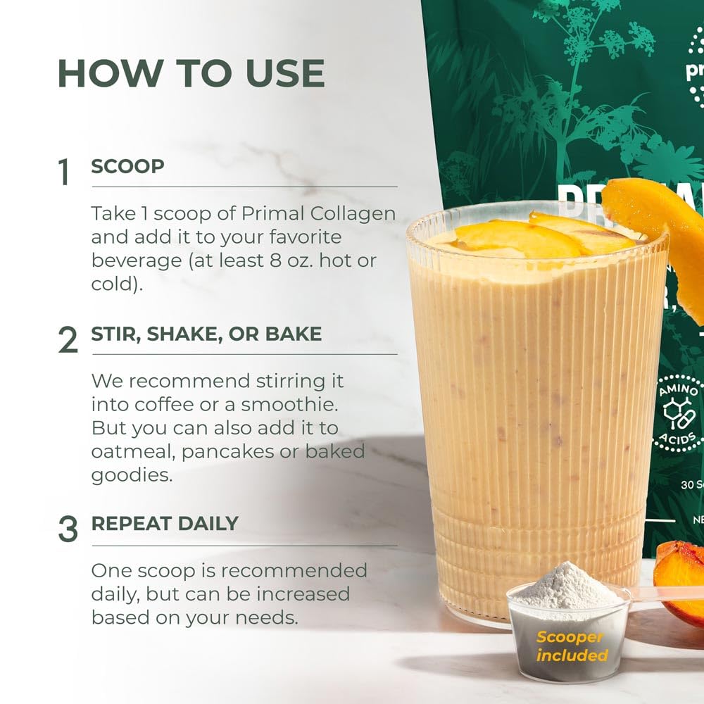 Ingredients highlight for Primal Harvest Collagen Powder Type I & III