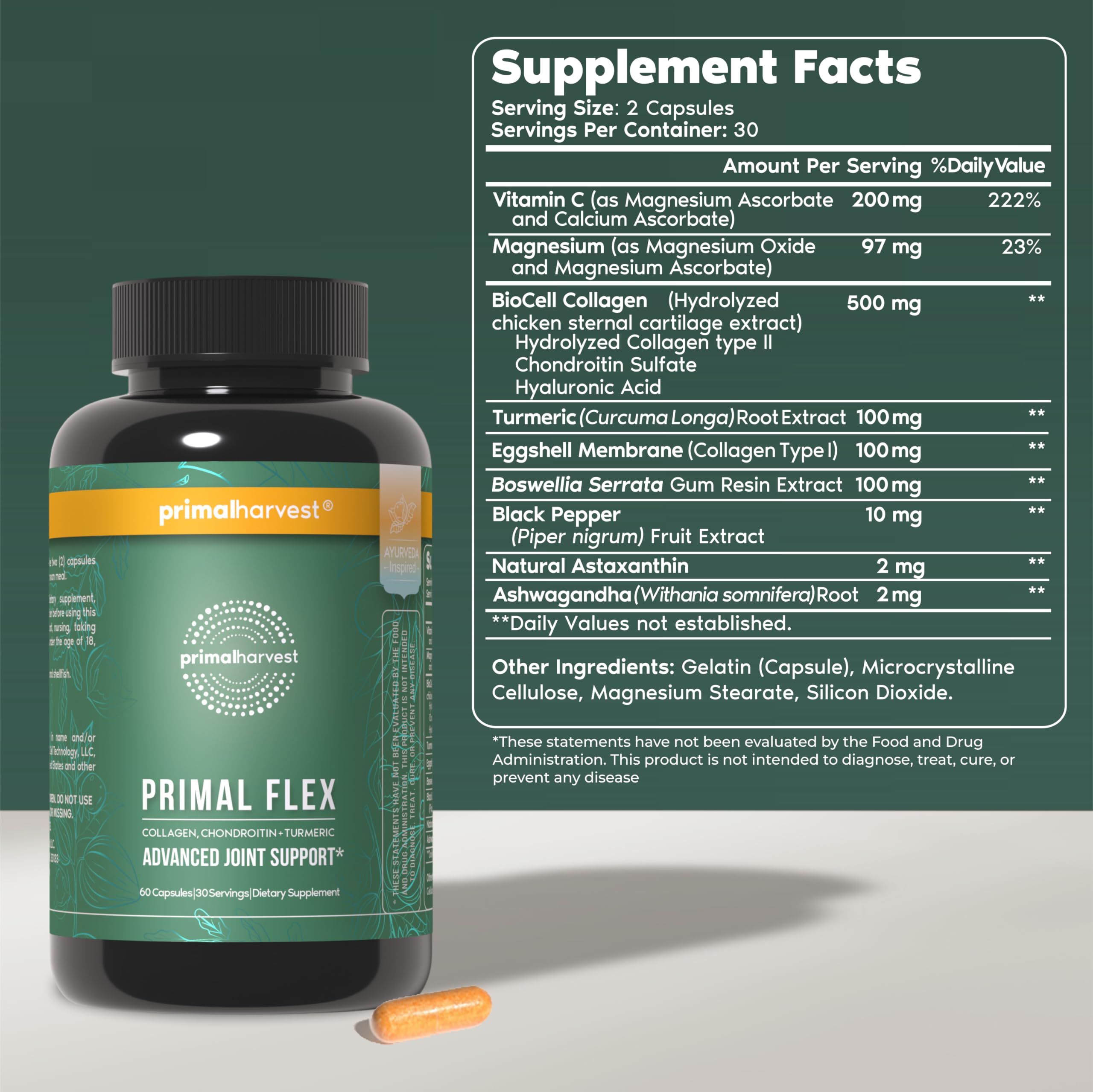 Bottle with capsules inside - Primal Flex
