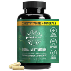 Bottle of Primal Harvest Primal Multivitamin with 60 capsules
