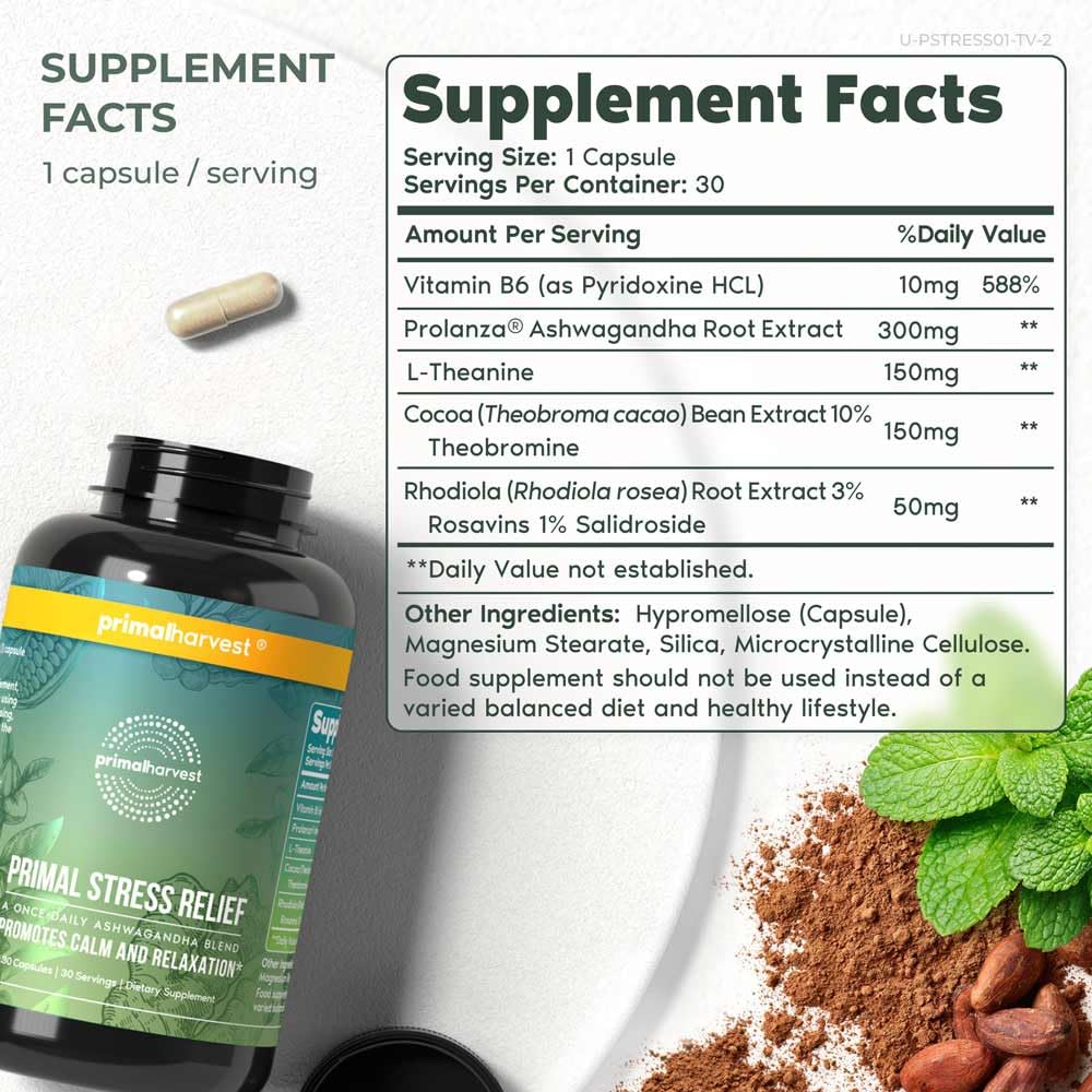 Close-up of Ashwagandha root extract ingredient
