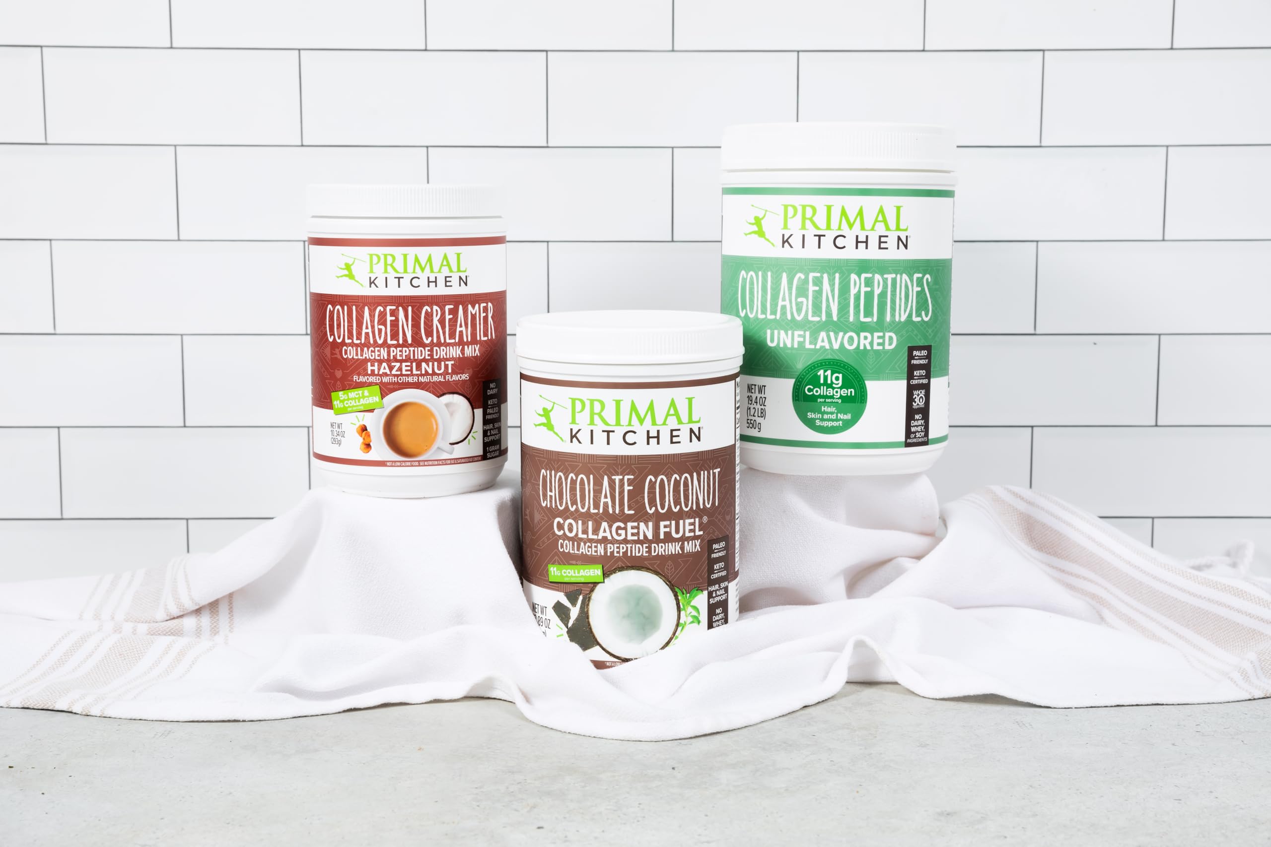 Gluten-free and keto-friendly icons on product packaging