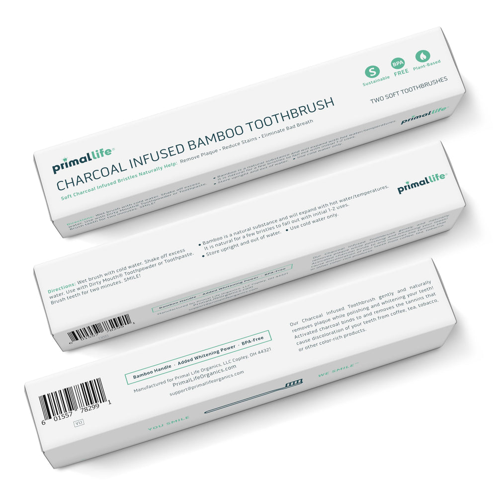 Zero waste lifestyle with bamboo toothbrush