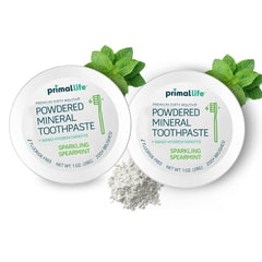 Two 1oz jars of Primal Life Organics Dirty Mouth Toothpowder (2-pack)