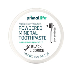 Hydroxyapatite and other natural ingredients close-up