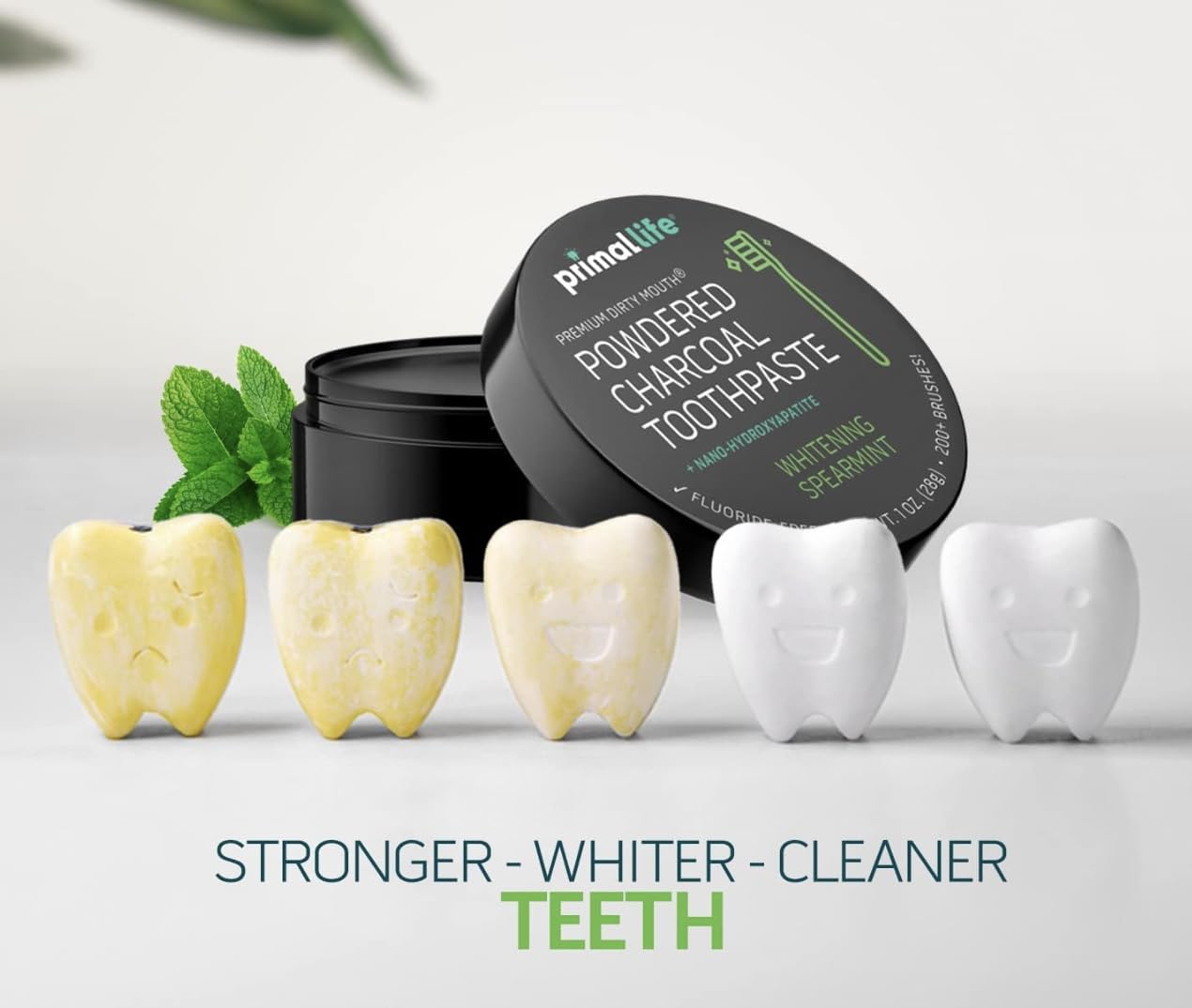 2-pack packaging of Dirty Mouth Toothpowder with LuxProdX sticker