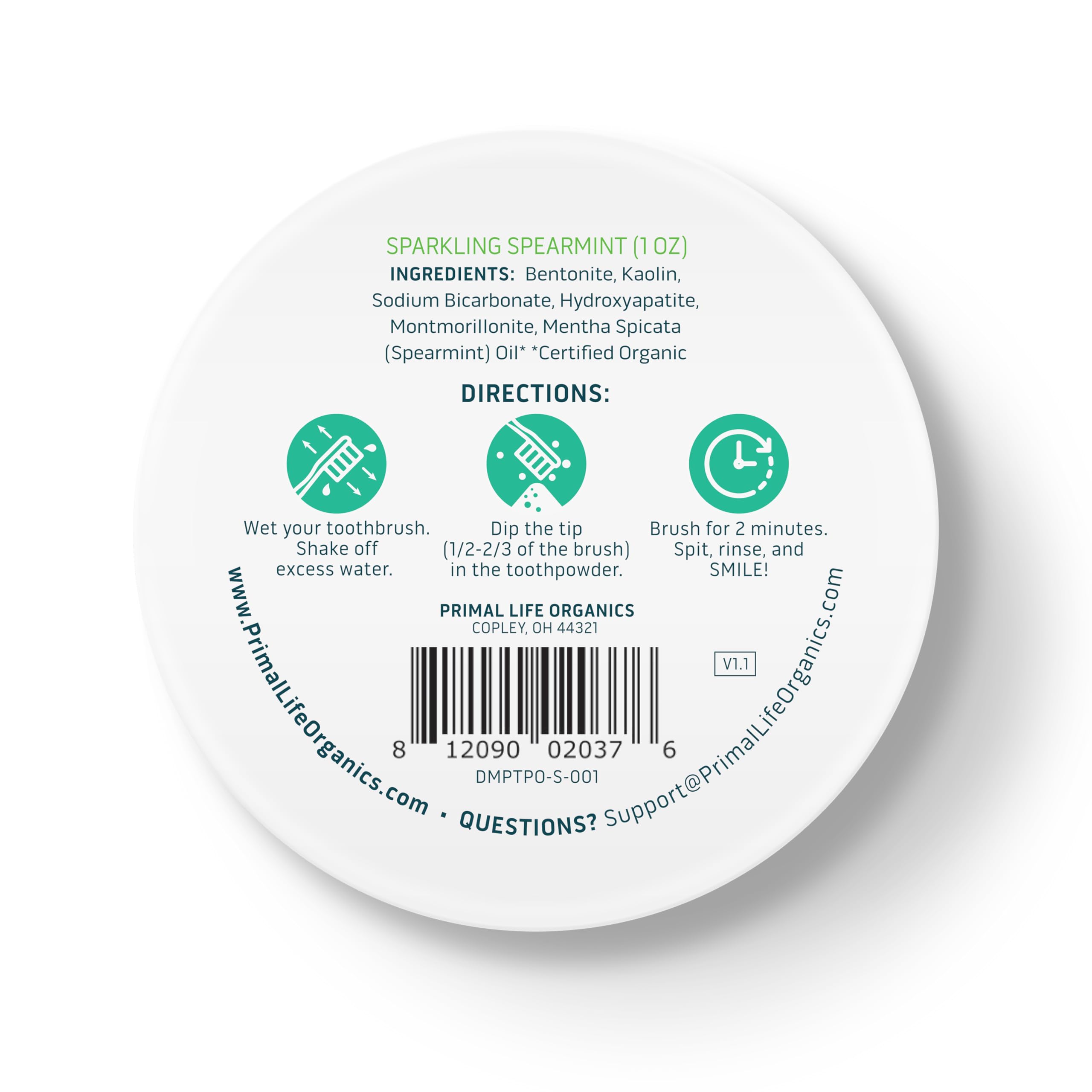No synthetic additives, fluoride-free, gluten-free