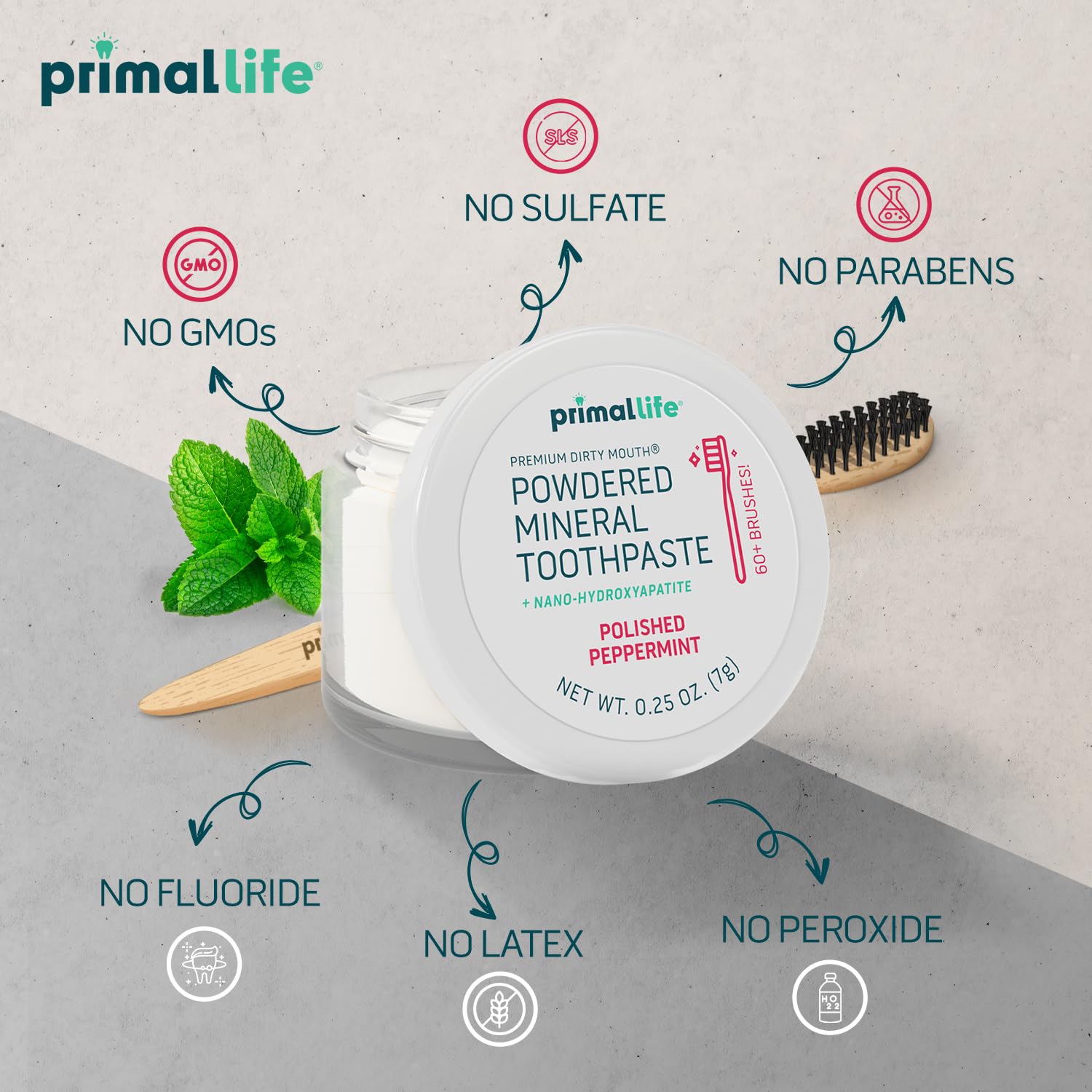 Gluten-free and vegan label on packaging