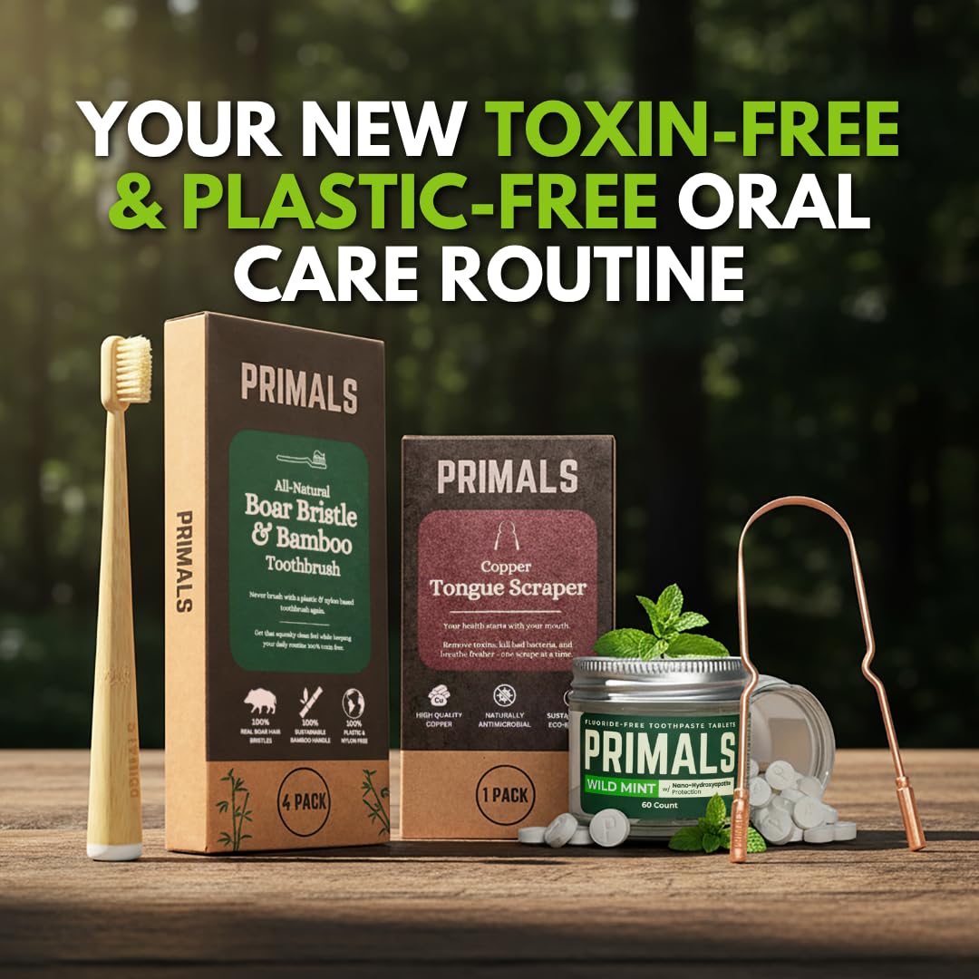 Lifestyle image of eco-conscious oral care