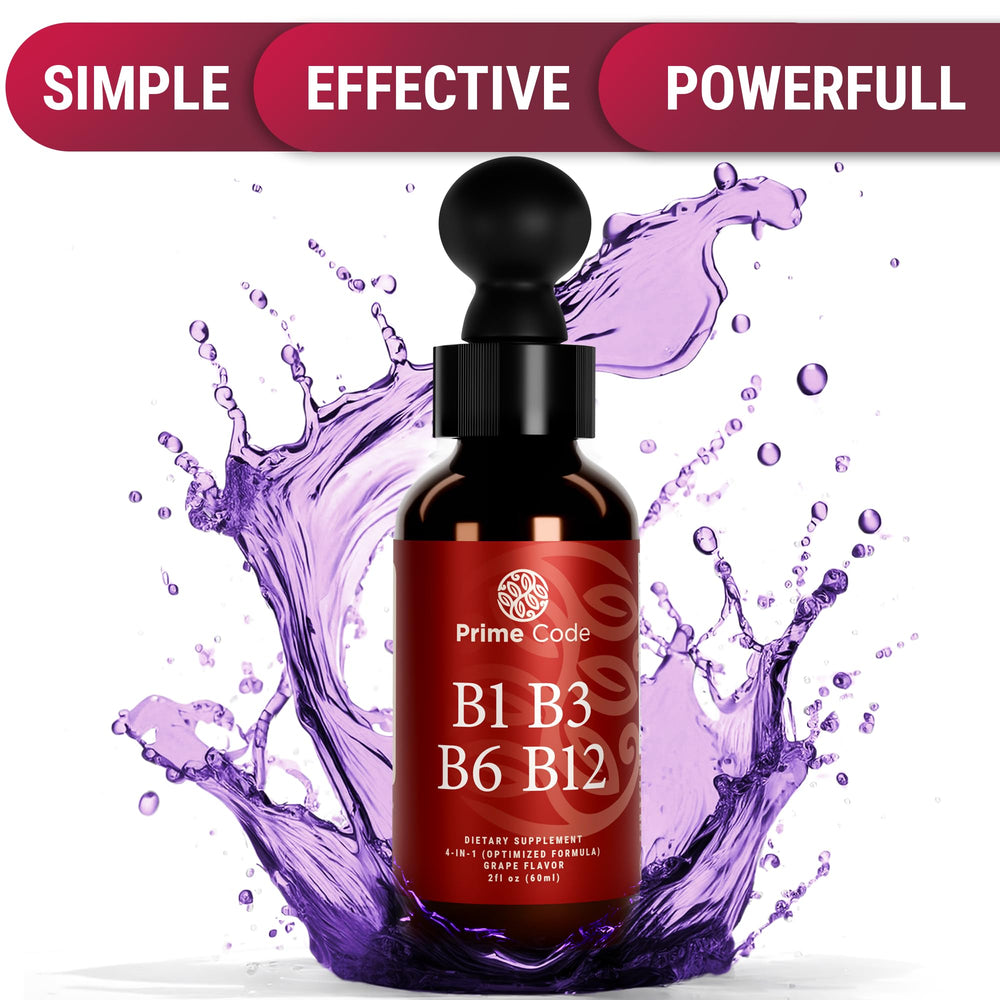 Graphic showing high absorption of liquid B vitamins