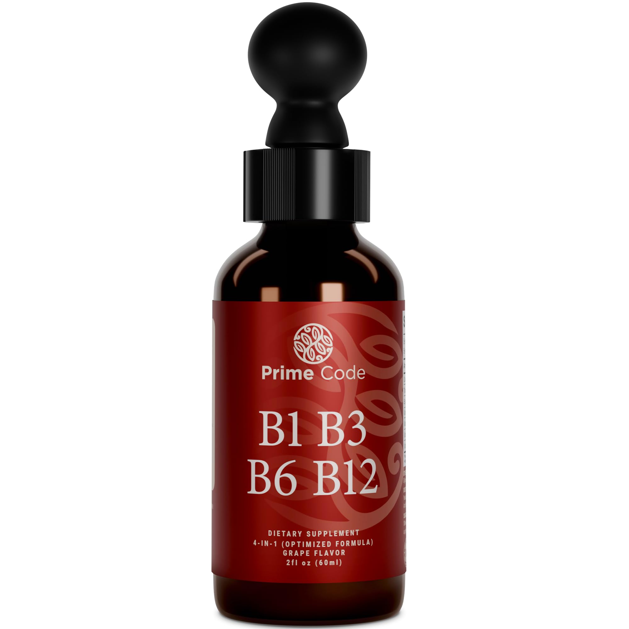 Lifestyle shot of taking Prime Code B vitamin drops in the morning