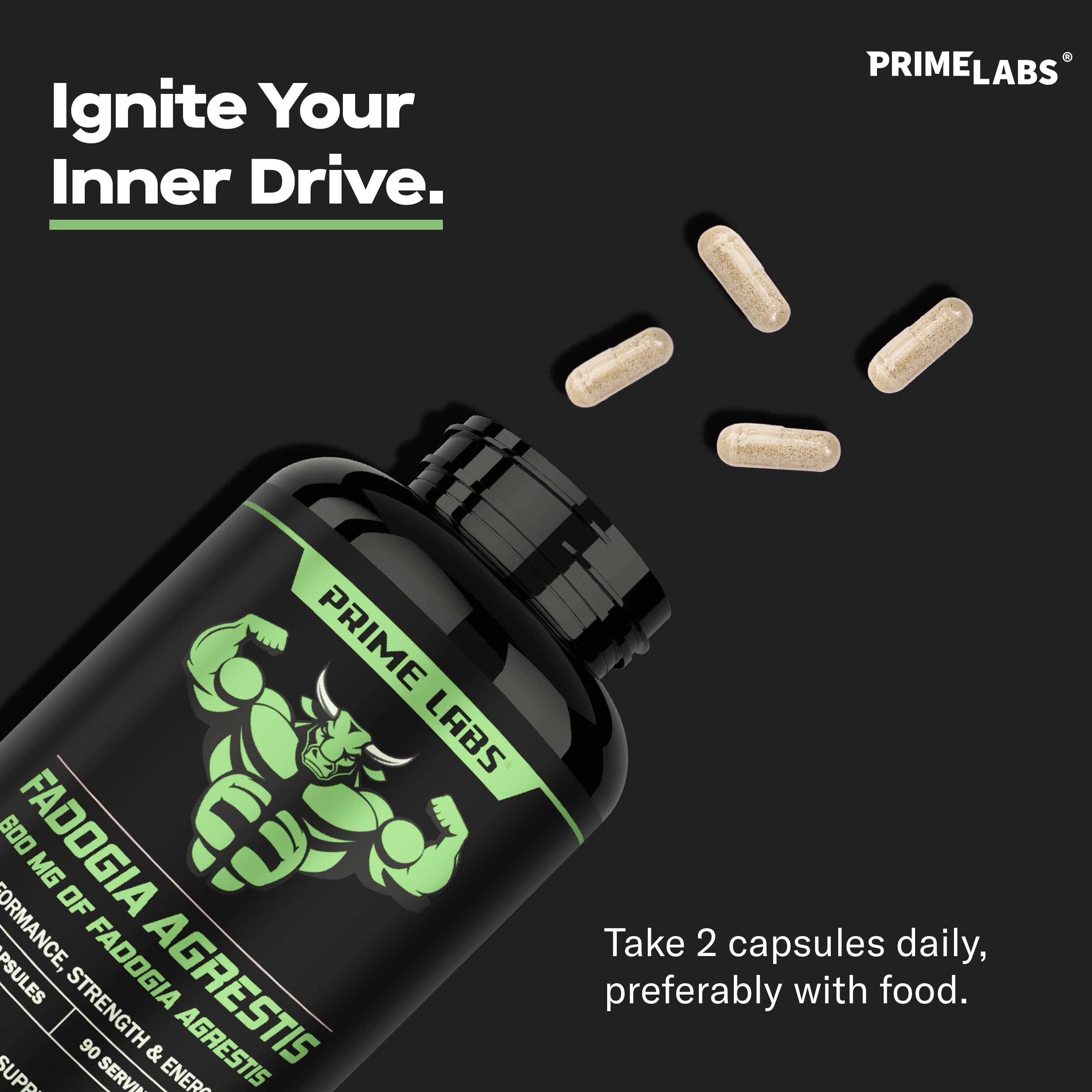 USA-made Prime Labs Fadogia Agrestis supplement