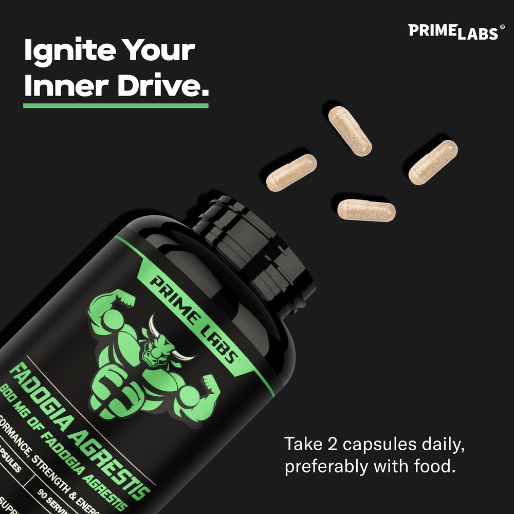 USA-made Prime Labs Fadogia Agrestis supplement