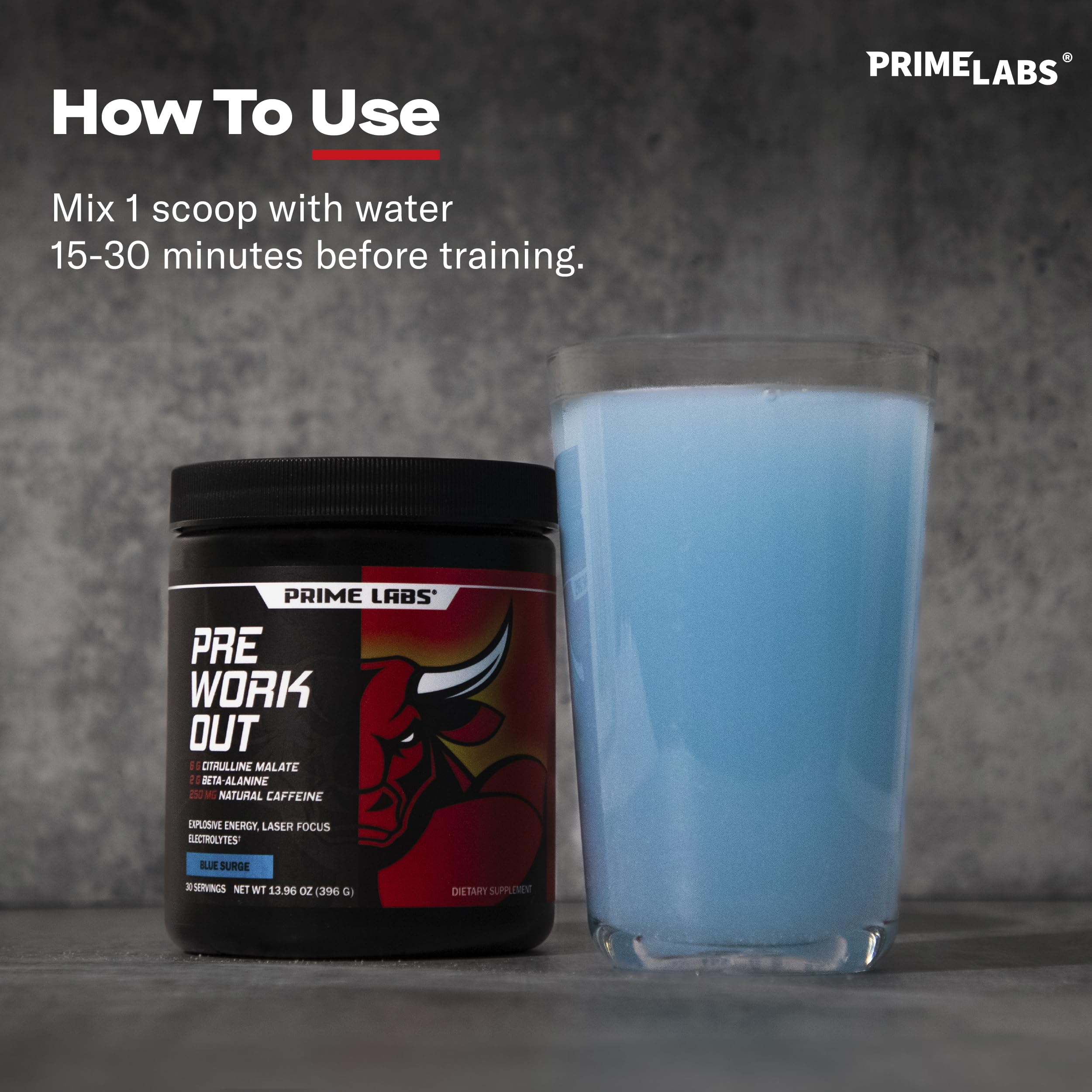 Prime Labs pre workout bio-perine absorption badge underscores faster ingredient uptake