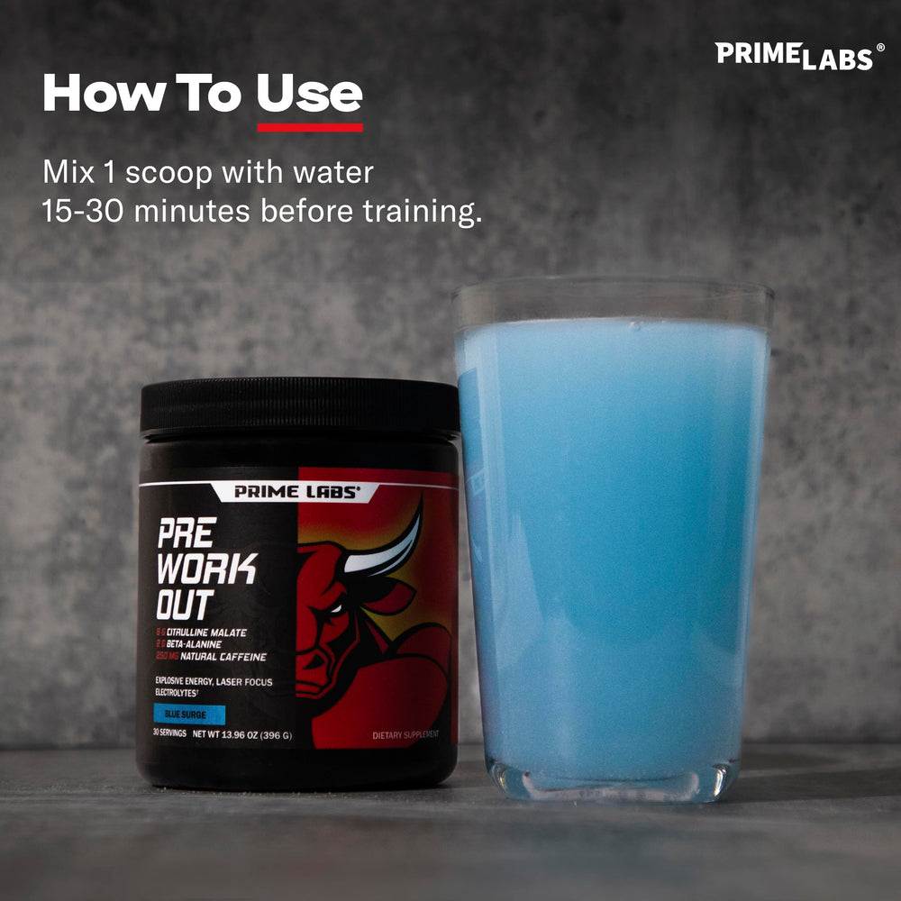 Prime Labs pre workout bio-perine absorption badge underscores faster ingredient uptake