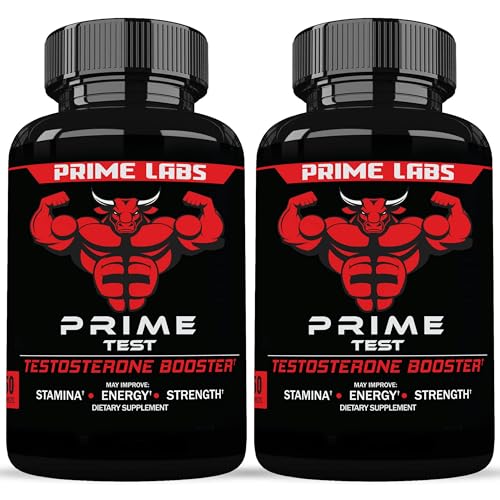 Hero image showing Prime Labs testosterone supplement 2-pack on display
