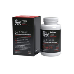 Prime Male Vitality bottle front promotes daily energy and focus