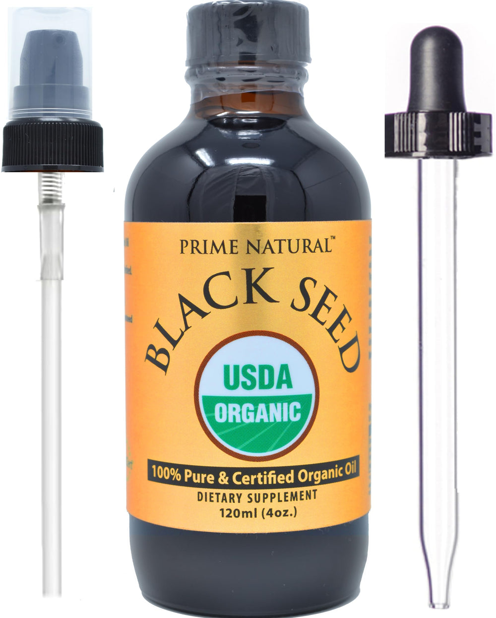Nutrition panel for Black Seed Oil 4oz