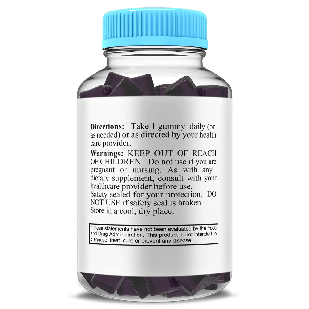 Gummies served with product label indicating 2 month supply