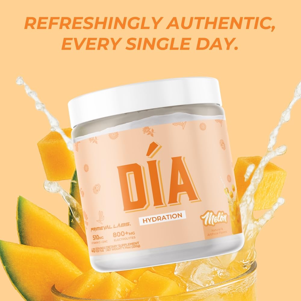 Texture close-up of Melon flavor powder