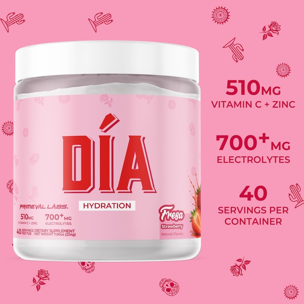Dia Hydration Fresa packaging label with flavor details