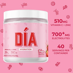 Dia Hydration Fresa packaging label with flavor details