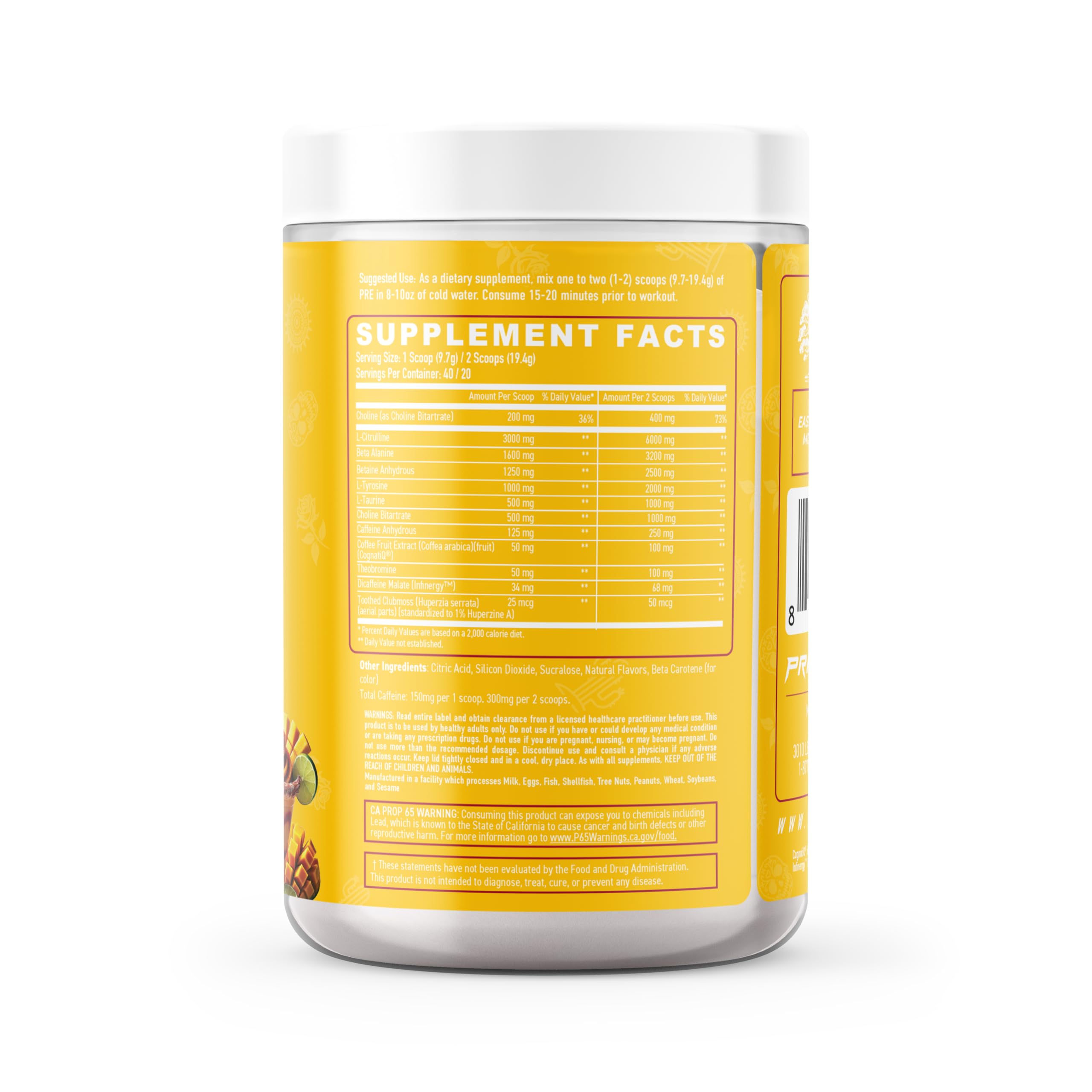 Primeval Labs PRE with L-Citrulline for enhanced pumps during sessions