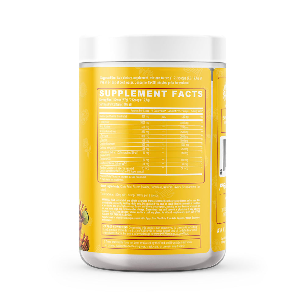 Primeval Labs PRE with L-Citrulline for enhanced pumps during sessions