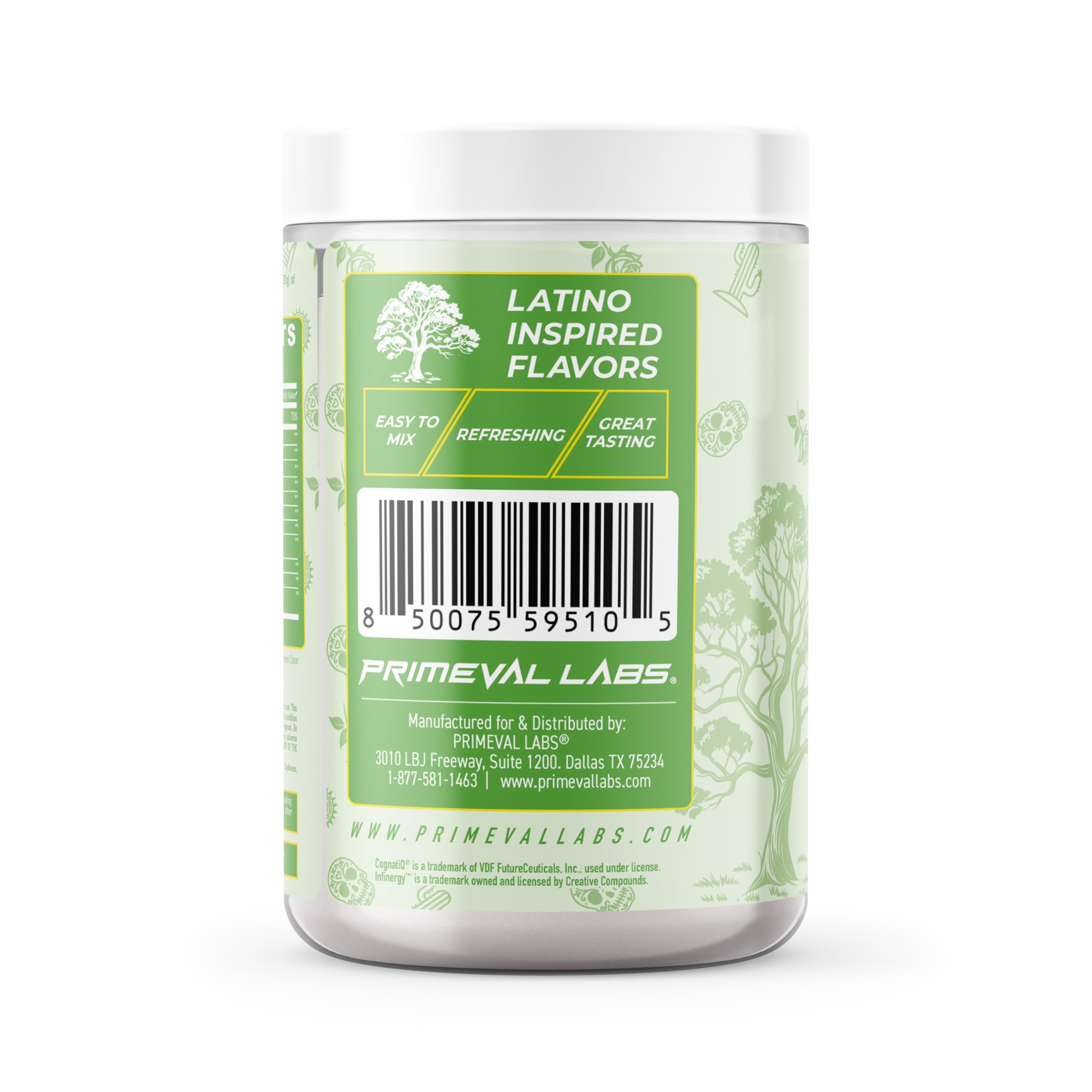 Primeval Labs PRE scoop enables quick energy before workouts.