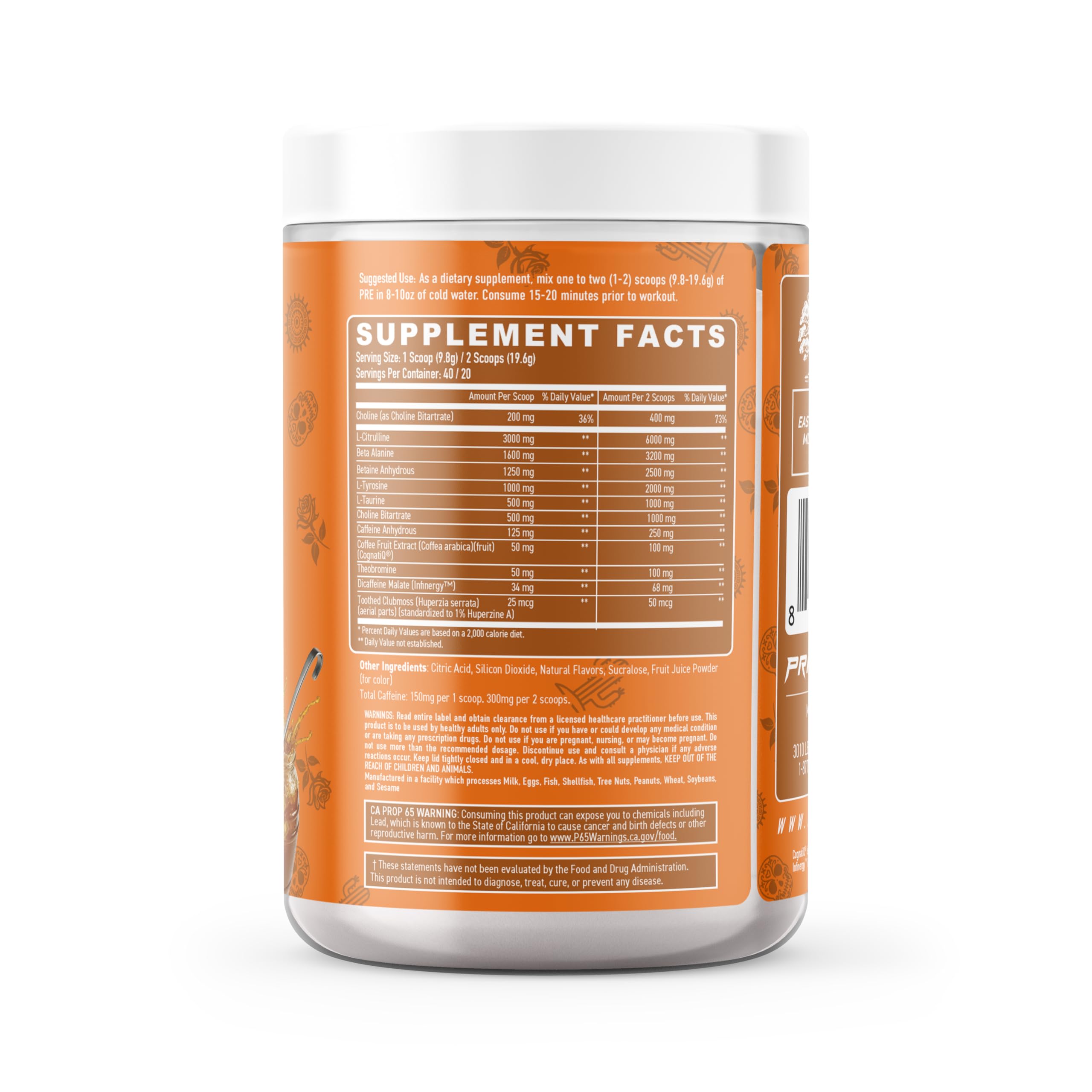 Primeval Labs PRE high-stim scoop for precise energy dosing before workouts.
