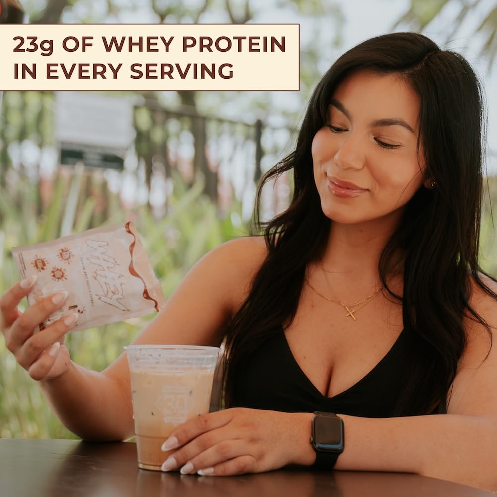 Primeval Labs Pure Whey Concentrate creamy texture when mixed into shakes.