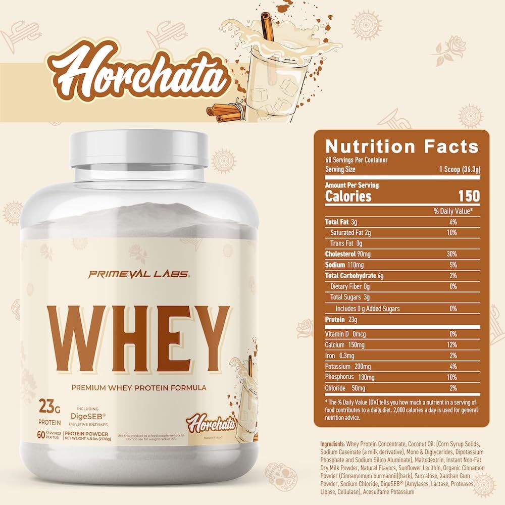Primeval Labs Pure Whey Horchata shake demonstrates smooth mixability after training